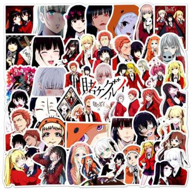 Imagem de Adesivos Kakeguruis Anime 50 unidades de PVC impermeáveis e à prova de