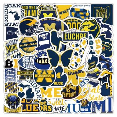 Imagem de Adesivos de vinil impermeável da Universidade de Michigan (50 unidades