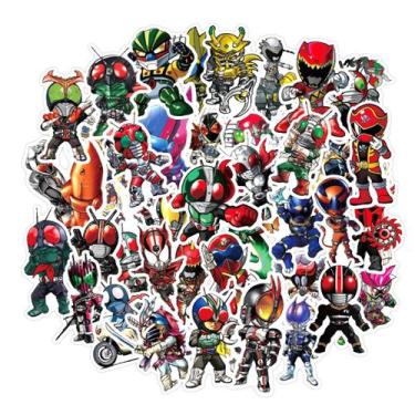 Imagem de Pacote de adesivos Kamens Riders Anime Waterproof Vinil 50 unidades - 