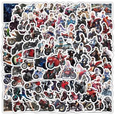 Imagem de Adesivos 100 unidades/lote para motocicletas, meninas, vinil impermeáv