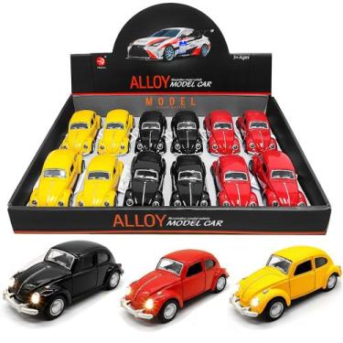 Imagem de 12 Fuscas Ferro 1:32 Fricção Luz Som Abre Portas Capo Motor - Goal Kid