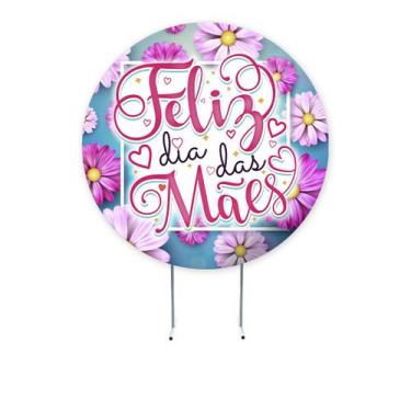 Imagem de Painel de Festa Dia das Mães, Painel Redondo 1,50 , Painel de Festa Re