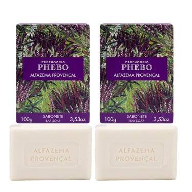 Imagem de Kit 2 Sabonete Phebo Alfazema Provençal Em Barra Cremoso 100g