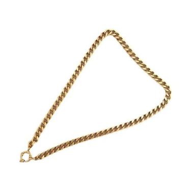 Imagem de Colar Com Fecho Âncora Em Ouro E Prata Para Mulheres E Homens, Corrent