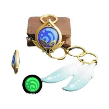 Imagem de Chaveiro Luminoso De Dupla Face Grande Genshin Impact Yae Miko Electro