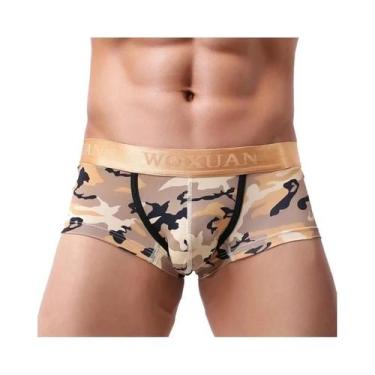 Imagem de Cuecas Masculinas Camufladas Militares S-XXL Sem Costura, Lingerie Sex
