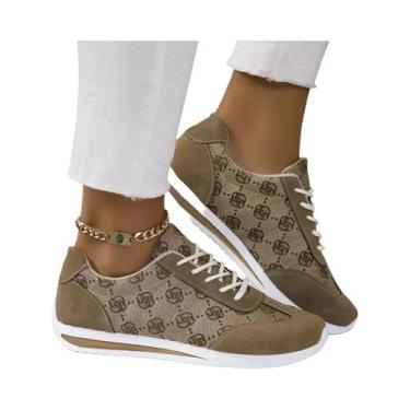 Imagem de Tênis Femininos Respiráveis Com Tiras Cruzadas, Confortáveis Para Cami