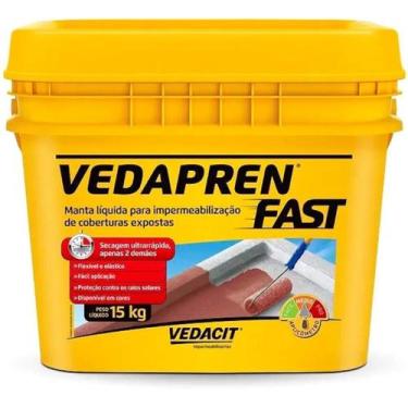 Imagem de Pintura Impermeavel Vedacit Vedapren Fast Branco 15Kg