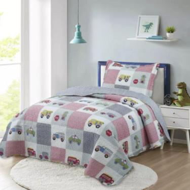 Imagem de Kit edredom infantil 2 peças  conforto e alegria para os pequenos - Mo