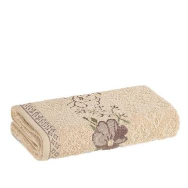 Imagem de Toalha De Banho Yuna Macia Floral Karsten, GRÃO LÍLAS