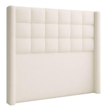 Imagem de Cabeceira Para Cama Box Casal 140 Cm Berlim Bouclé Off White - Nexta Casa