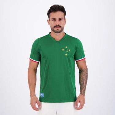 Imagem de Camisa Cruzeiro Retrô Palestra Verde - Retromania, EG