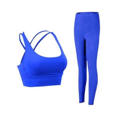 Imagem de Conjunto De Roupas De Yoga Femininas Em 2 Peças Para Fitness, Pilates 