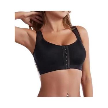 Imagem de Sutiã Sem Bojo Com Fecho Frontal, Tamanho Grande, Tipo Bralette, Sem F