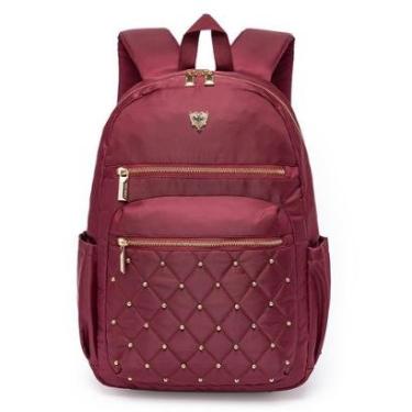 Imagem de Mochila Feminina Escolar Casual Resistente Espaçosa Moderna Trabalho-Feminino