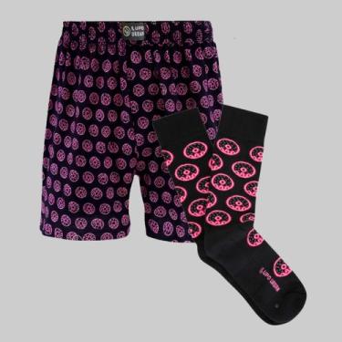 Imagem de Kit Cueca Samba Canção + Par de Meia Lupo Urban, Preto, P-M