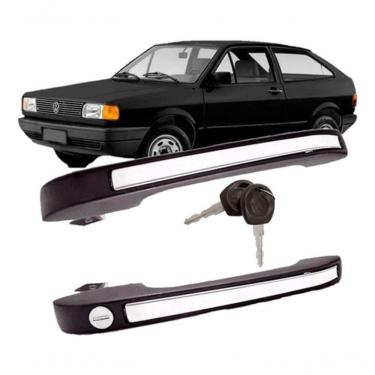 Imagem de Kit Par Maçaneta Gol Voyage Parati 87 A 96 Quadrado C Friso - Un / 2 [f103]