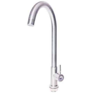 Imagem de Torneira Gourmet Para Cozinha Em Inox Escovado Alta 37cm - Tor-o23 - S