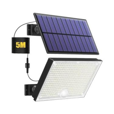 Imagem de Luzes Solares Externas Com Sensor De Movimento 348 LED, Luminária De P