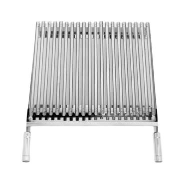 Imagem de Grelha para Churrasqueira Argentina Parrilla Inox 430 com Canaletas Inclinadas e Coleto...