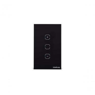 Imagem de Interruptor Smart Wi-Fi Touch Dimmer EWS 1101 com Controle de Intensidade por App e Voz Preto Intelbras