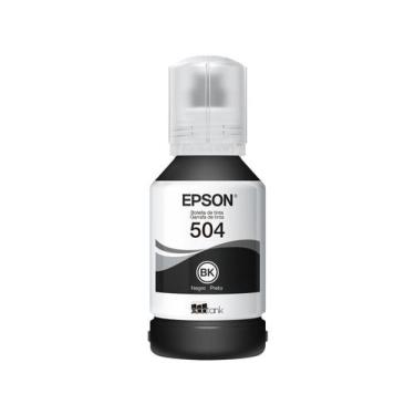 Imagem de Tinta Epson 504 T504120 T504120AL Preta Original para Ecotank L4150 L4