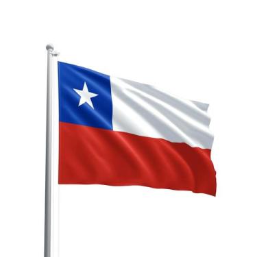 Imagem de Bandeira do Chile 80cmx140cm Tecido Oxford 100% Poliéster - Presente-B