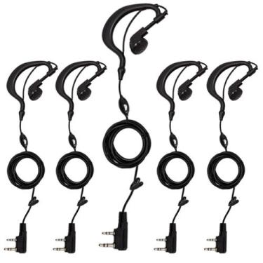 Imagem de Kit 5 Fones Ouvido Para Rádio Comunicador Baofeng 777s Uv82 - Lellis R