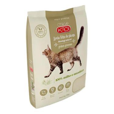Imagem de Areia Sanitária Gatos Milho Mandioca Kadi Graos Mistos 4kg - Congratul