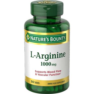 Imagem de Suplemento Nature's Bounty L-Arginina 1000 mg, comprimidos de 50 Ct-Unissex