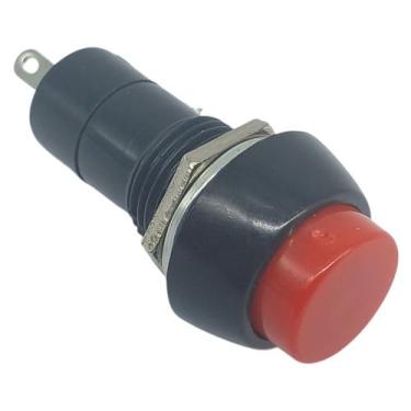 Imagem de Chave botao kill switch push pulso vermelho 12mm guitarra - MXP