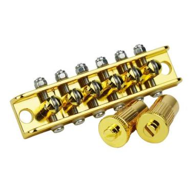 Imagem de Ponte para Guitarra Guyker GM018A Estilo Mosrite 10,5mm Dourado