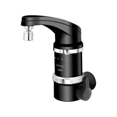 Imagem de Torneira Eletrica Fame 4t Elegance Preta 220v 5400w Parede, 220V, Pret