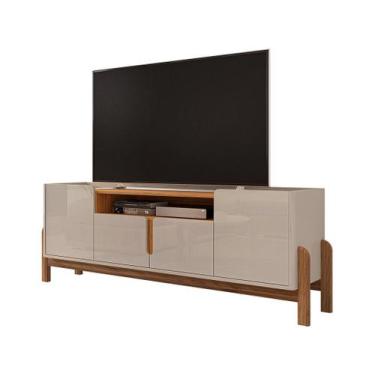 Imagem de Rack Lizz 1,70 m Off White Cedro Casa D Móveis Sala, Off White e Cedro