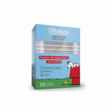 Imagem de Hastes flexiveis cottonbaby snoopy c/50 baby 621056