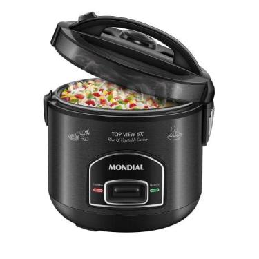 Imagem de Panela Elética Top View 6x Mondial Black Inox 500W PE-30-6X 220V