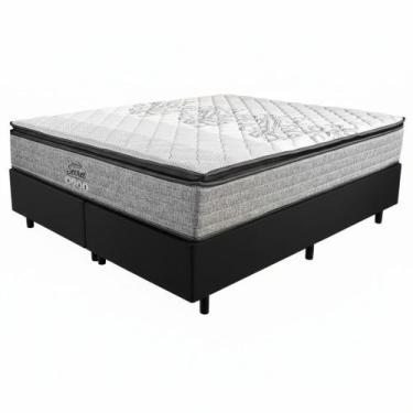 Imagem de Cama Box Casal Queen Ortho Secret em molas ensacadas com base Gazin So