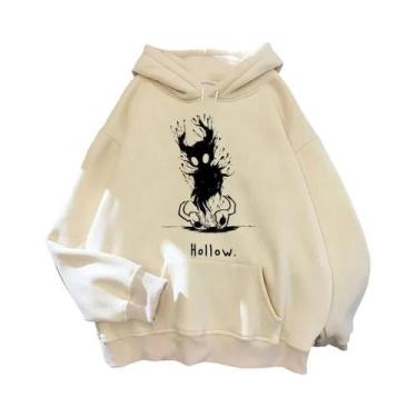 Imagem de Hoodies Masculinos Hollow Knight Ulzzang Grunge Y2k Estilo Estético, P