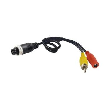 Imagem de Cabo Adaptador De Alimentação RCA AV DC De 4 Pinos (Aviação) Macho Par