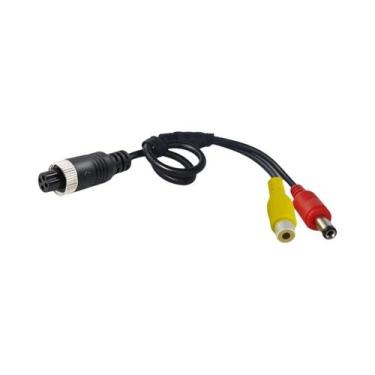 Imagem de Cabo Adaptador De Alimentação RCA AV DC De 4 Pinos (Aviação) Macho Par