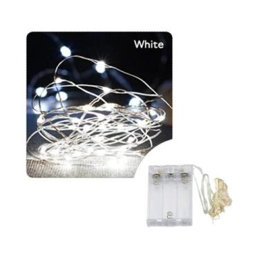 Imagem de Guirlanda De Luzes LED De Fio De Cobre Com Pilhas Para Decoração De Na