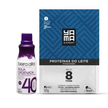Imagem de Kit Agua Oxigenada 40V 90ml + Pó Descolorante Yamá 50g