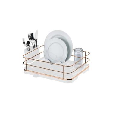 Imagem de Escorredor louca talheres cozinha branco rosé gold Future 982RG