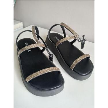 Imagem de Sandália Luxor Dourada - Via Bella, 36