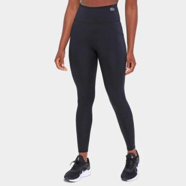 Imagem de Calça Legging Lacoste Esportiva Feminina, Preto, GG
