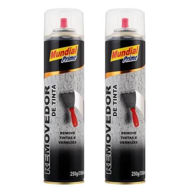 Imagem de Kit 2 Removedor de Tinta Spray 350ml (250g) - Mundial Prime  Removedor