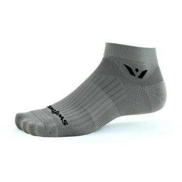 Imagem de Meia de Compressão Swiftwick Cano Baixo  Aspire Cinza, XL