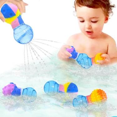 Imagem de Brinquedos de banho HAPATOYS, bolinha macia para bebês de 1 a 3 anos