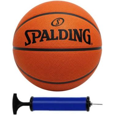Imagem de Bola de Basquete Spalding Streetball + Bomba de Ar, Laranja, 7