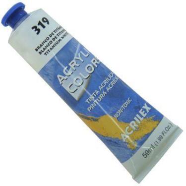 Imagem de Tinta Acrilica Acrilex 59 ml Branco De Titanio 13160 - 319